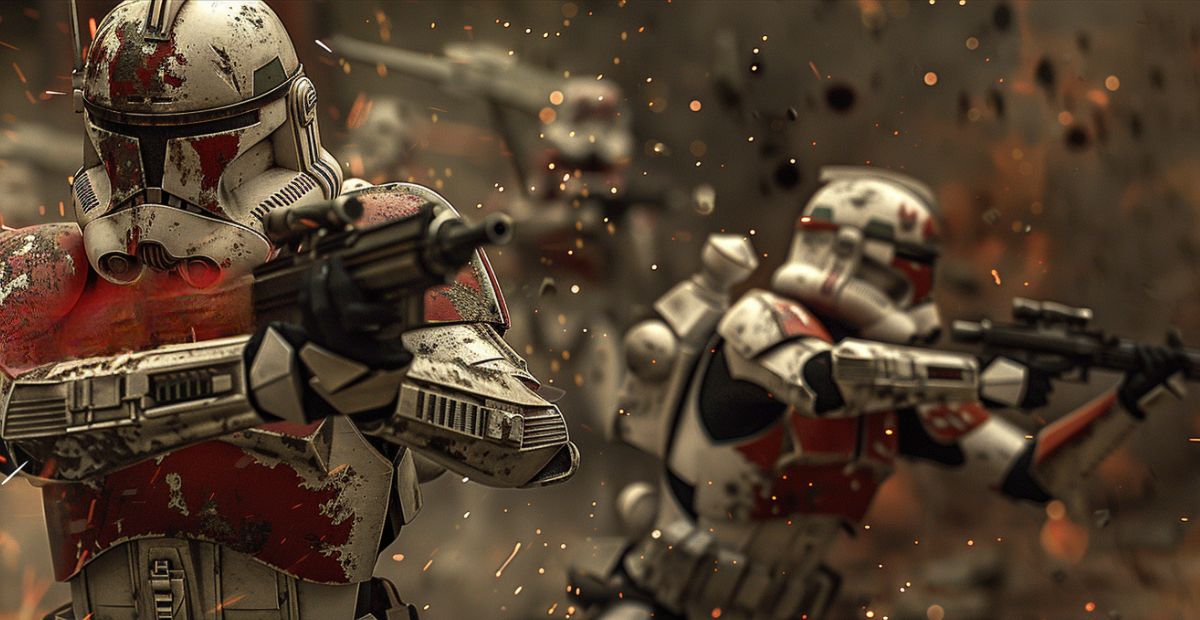 Clone Troopers on the battlefield