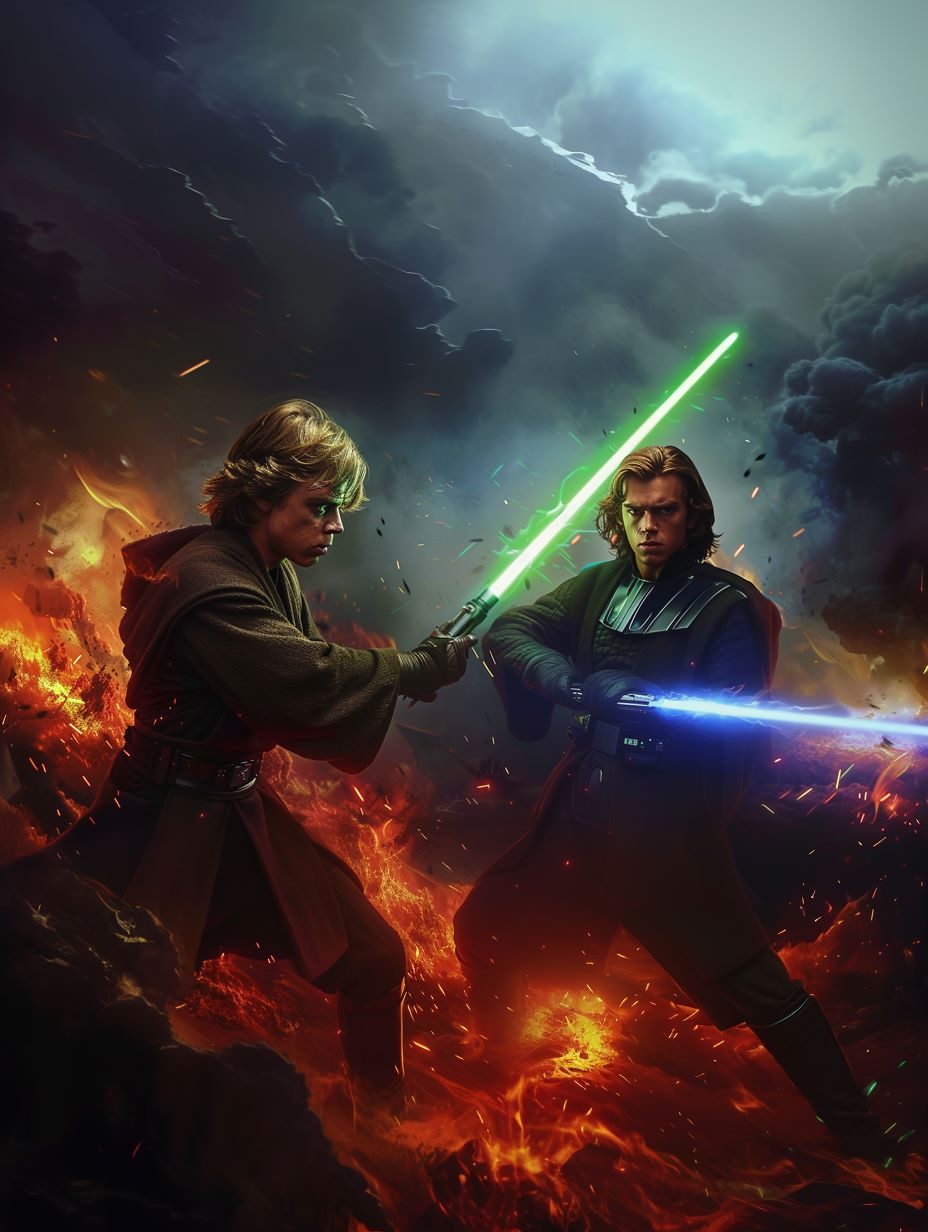 Luke and Anakin