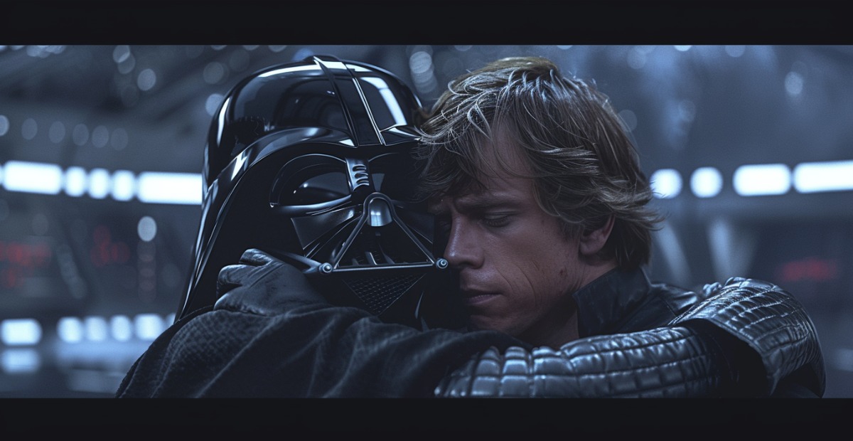 Luke and Vader