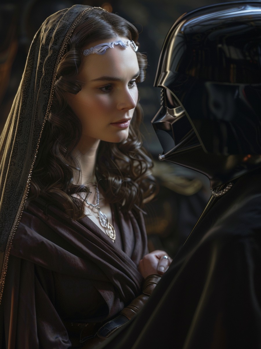 Padme and Darth Vader