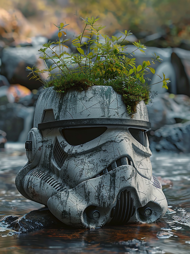 Storm Trooper Planter