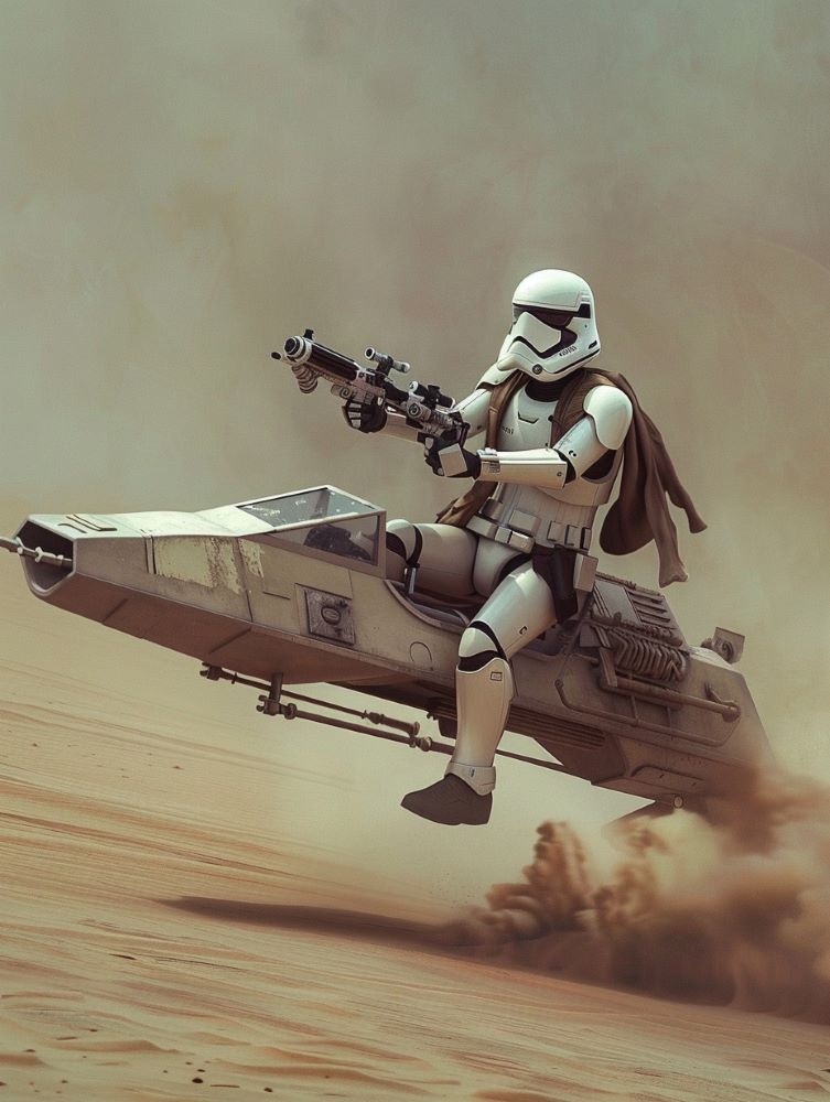 Stormtrooper with a speeder