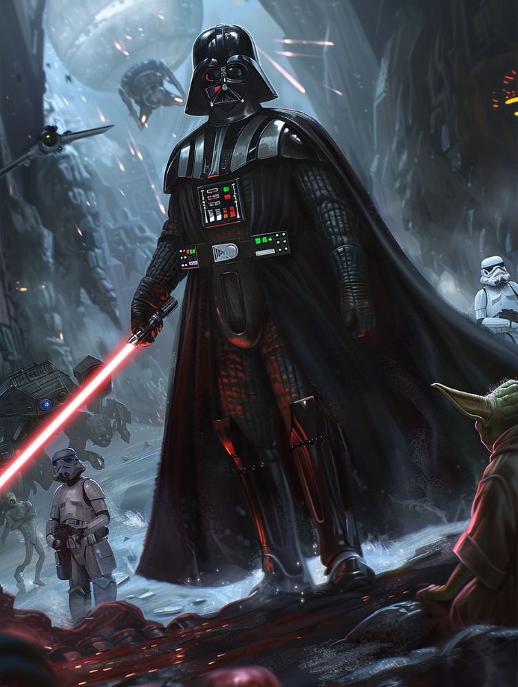Yoda and Darth Vader