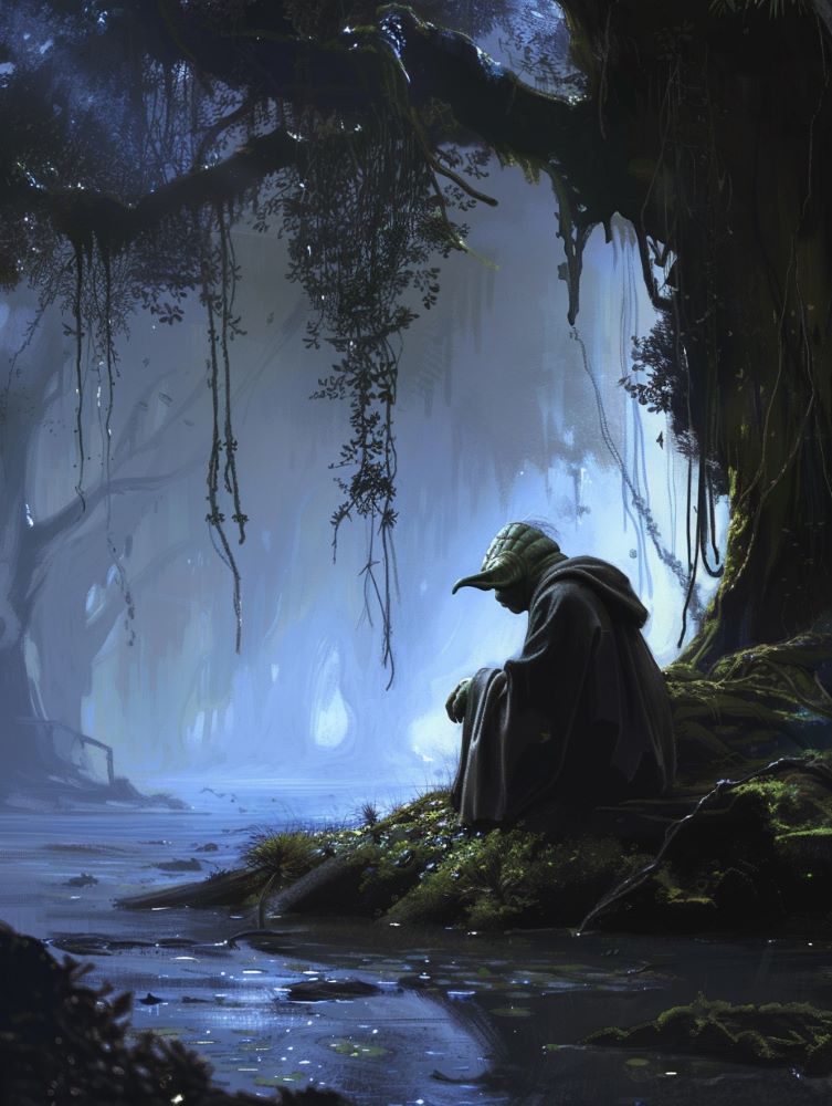 Yoda on Dagobah