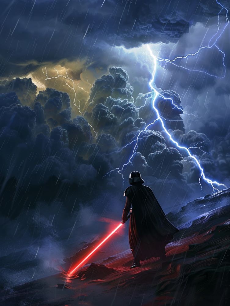 Darth Vader vs Storm Clouds
