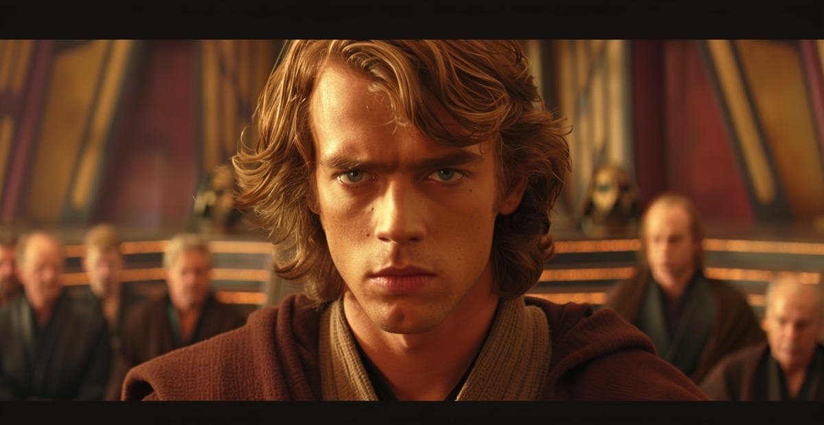 Anakin Skywalker in the Jedi council