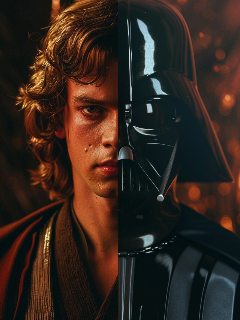 Anakin and Darth Vader