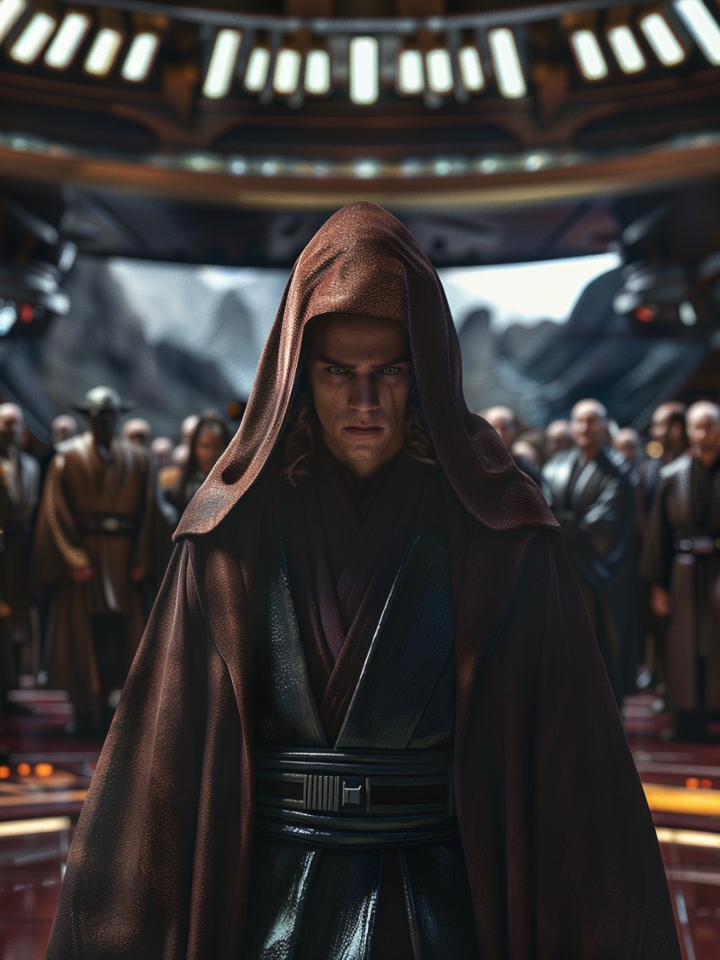 Anakin in the Jedi council