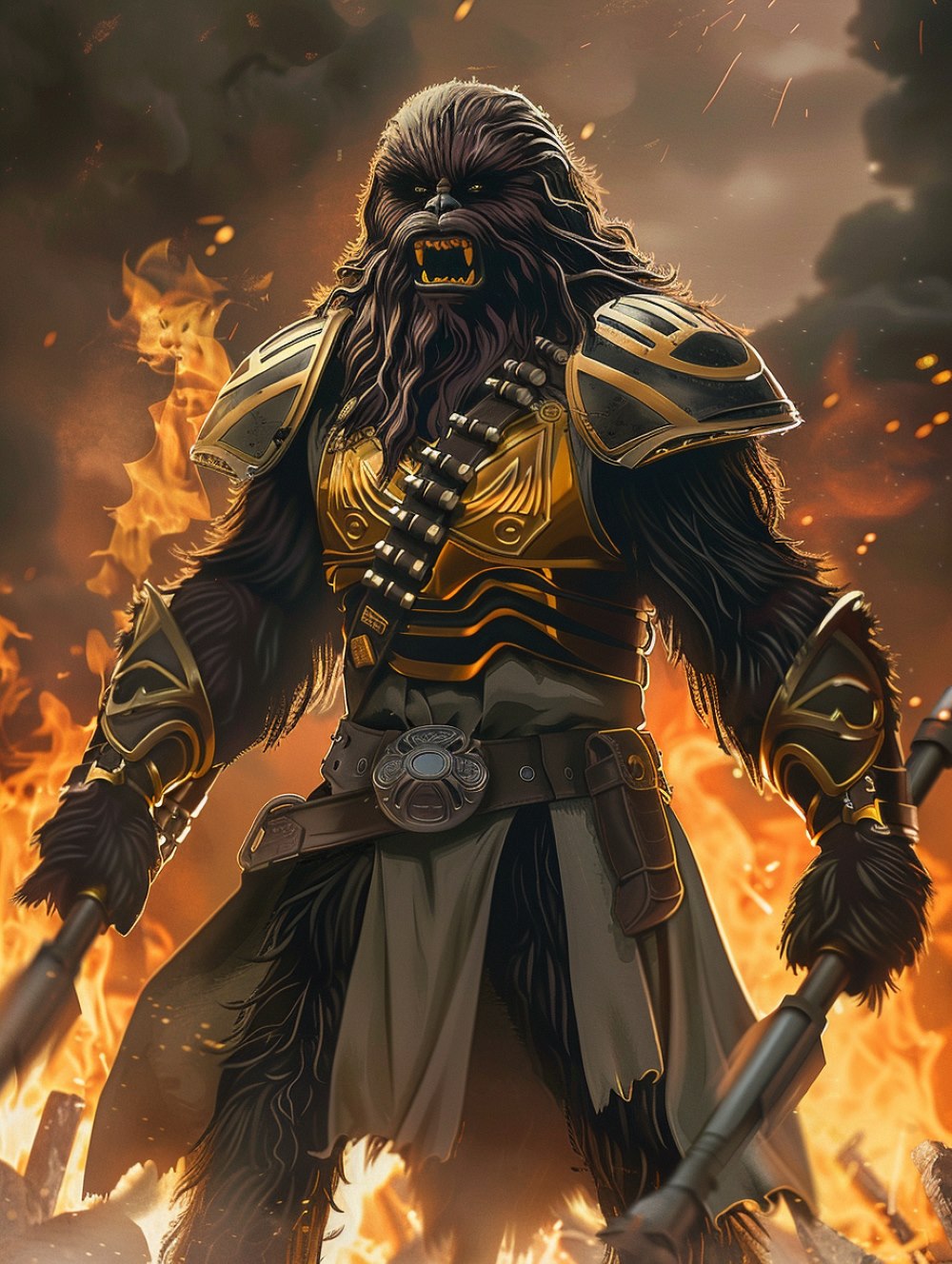 Black Krrsantan - a fierce gladiator