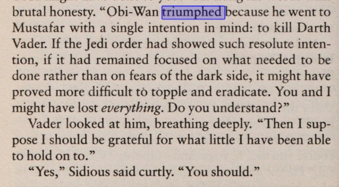 Dark Lord The Rise of Darth Vader novel