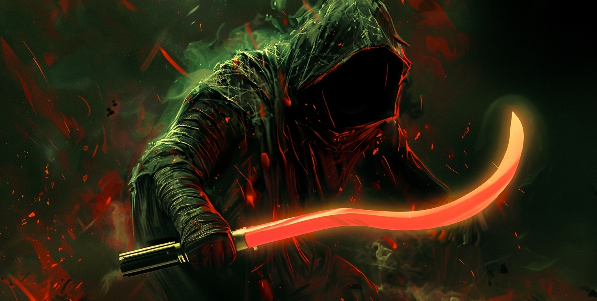 Darth Noctyss and the sickle-shaped lightsaber