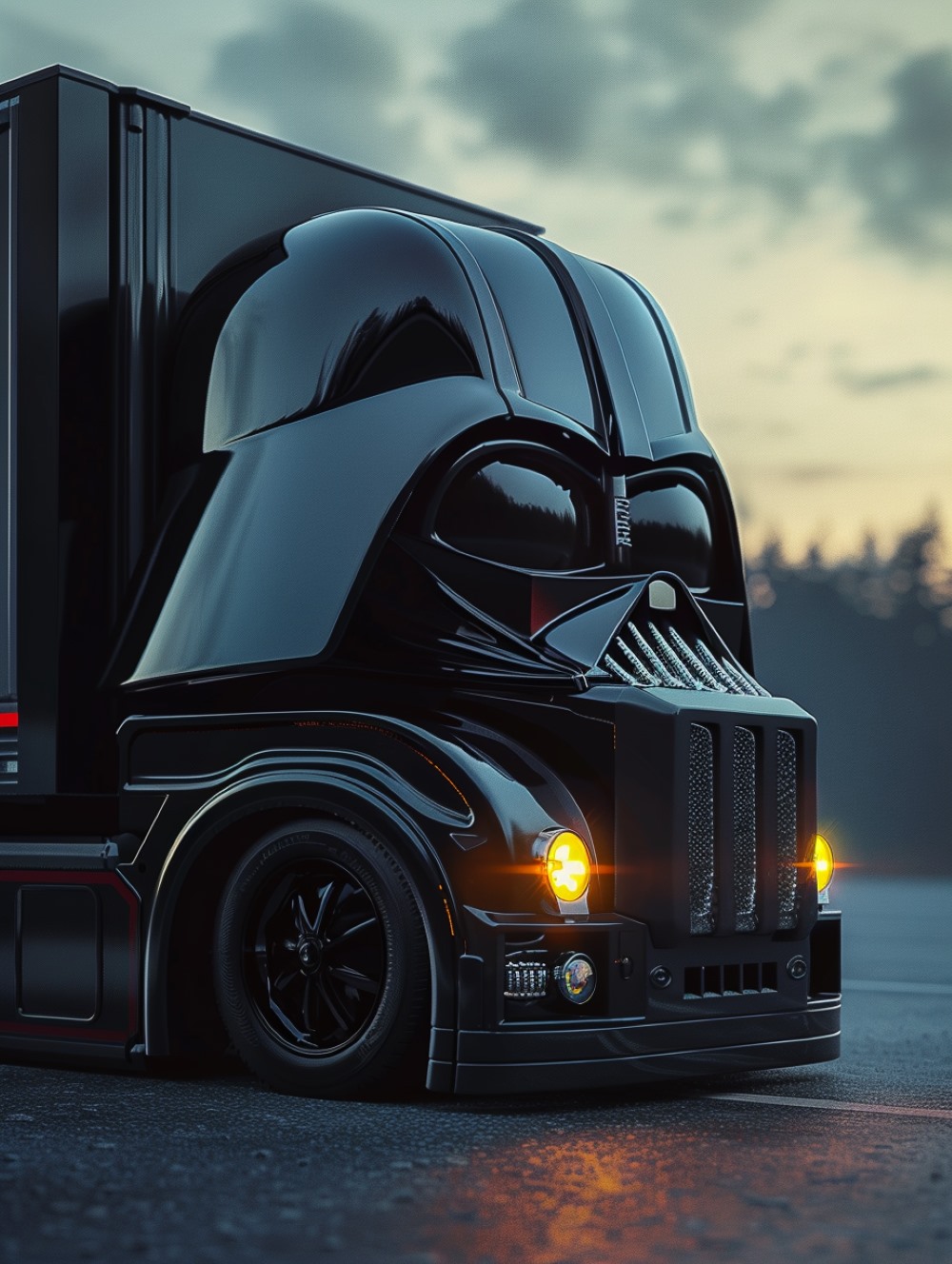 Darth Vader truck head