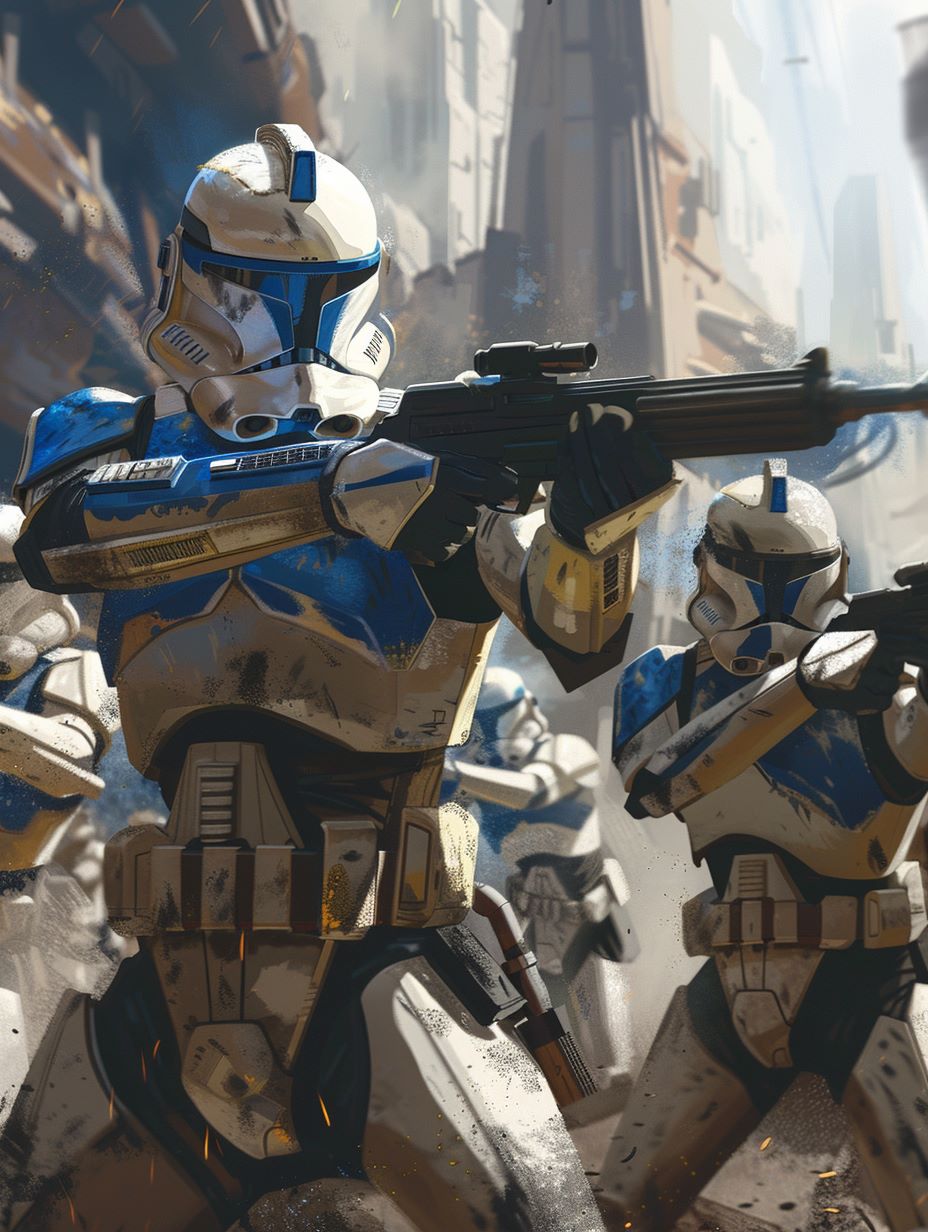 Clone Troopers on battlefield