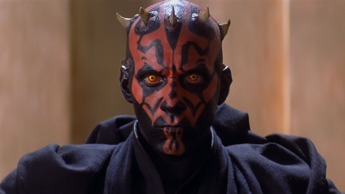 Darth Maul is fully revealing his face