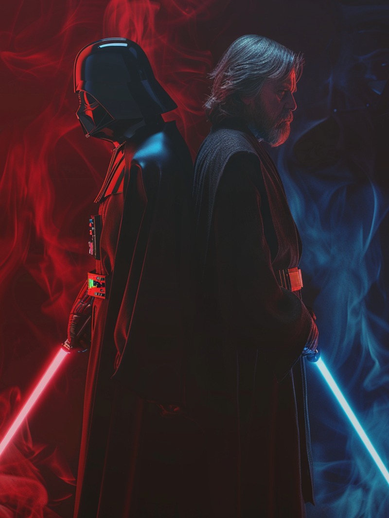 Darth Vader and Obi-Wan