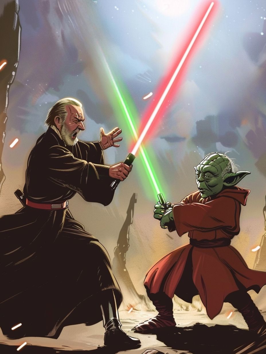 Yoda and Dooku