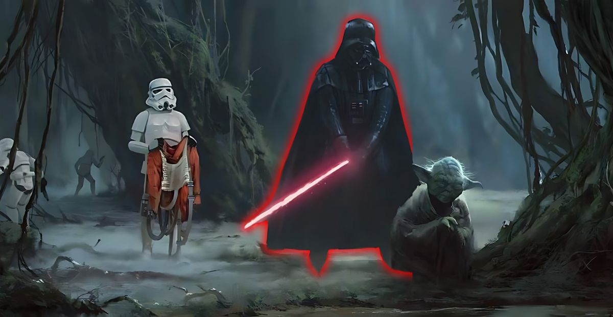 Vader found out Yoda on Dagobah