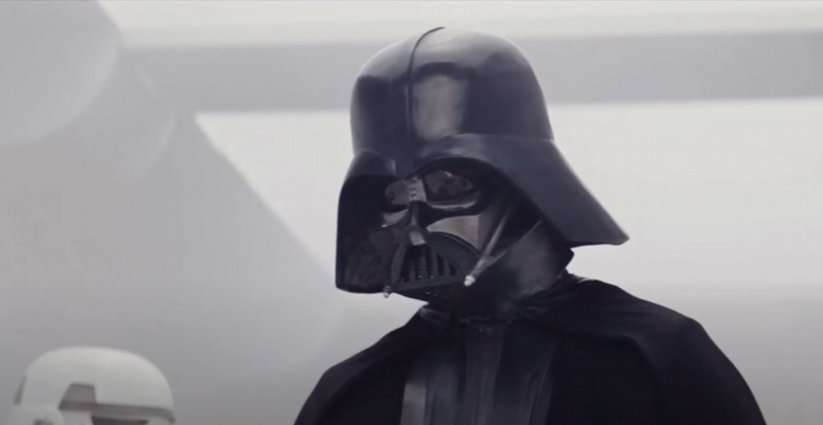 Is Darth Vader the first character to speak in Episode IV: A New Hope?