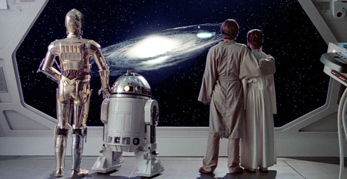 What Galaxy Are Luke and Leia Viewing Here?