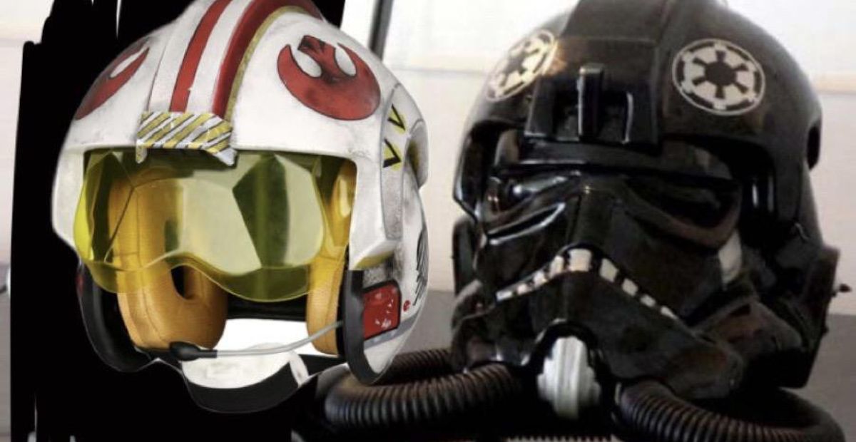 Are Rebel Pilot Helmets Modified TIE Pilot Helmets?