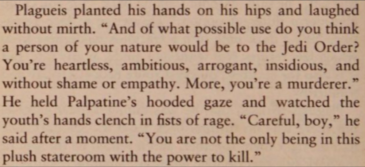 Darth Plagueis novel 1