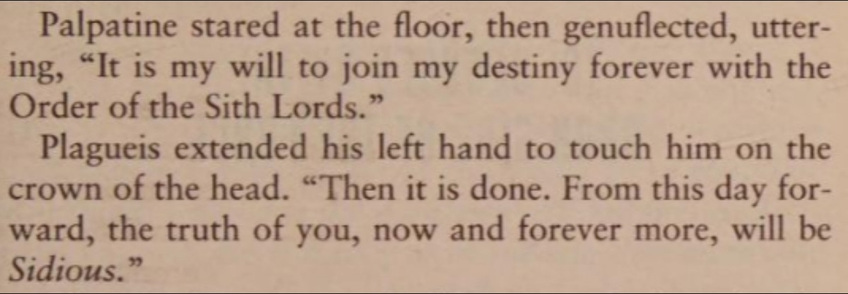 Darth Plagueis novel 2