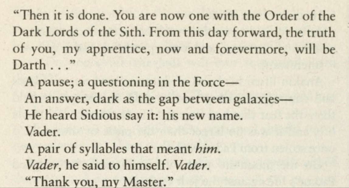 Revenge of the Sith novelization 2