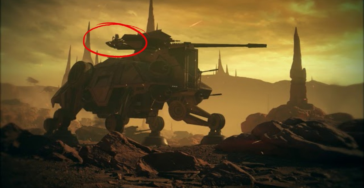 Why Does the AT-TE Not Have an Encased Turret or At Least a Gun Shield?