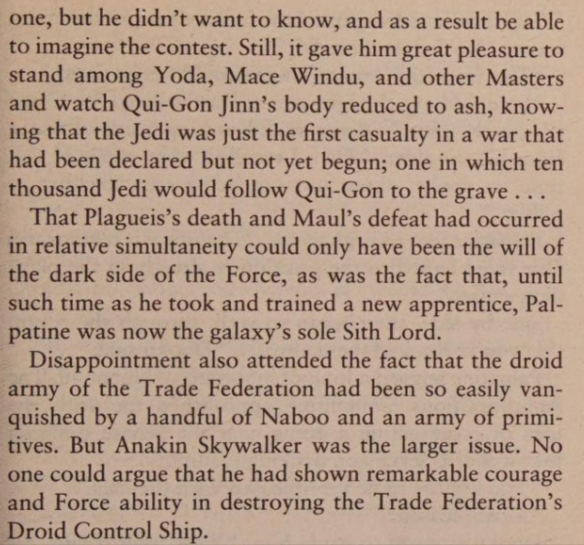 Darth Plagueis novel 2
