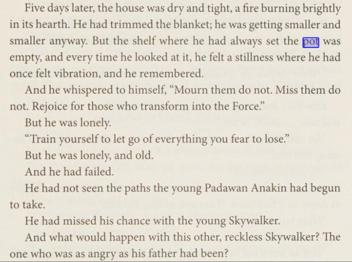 From a Certain Point of View novel 4