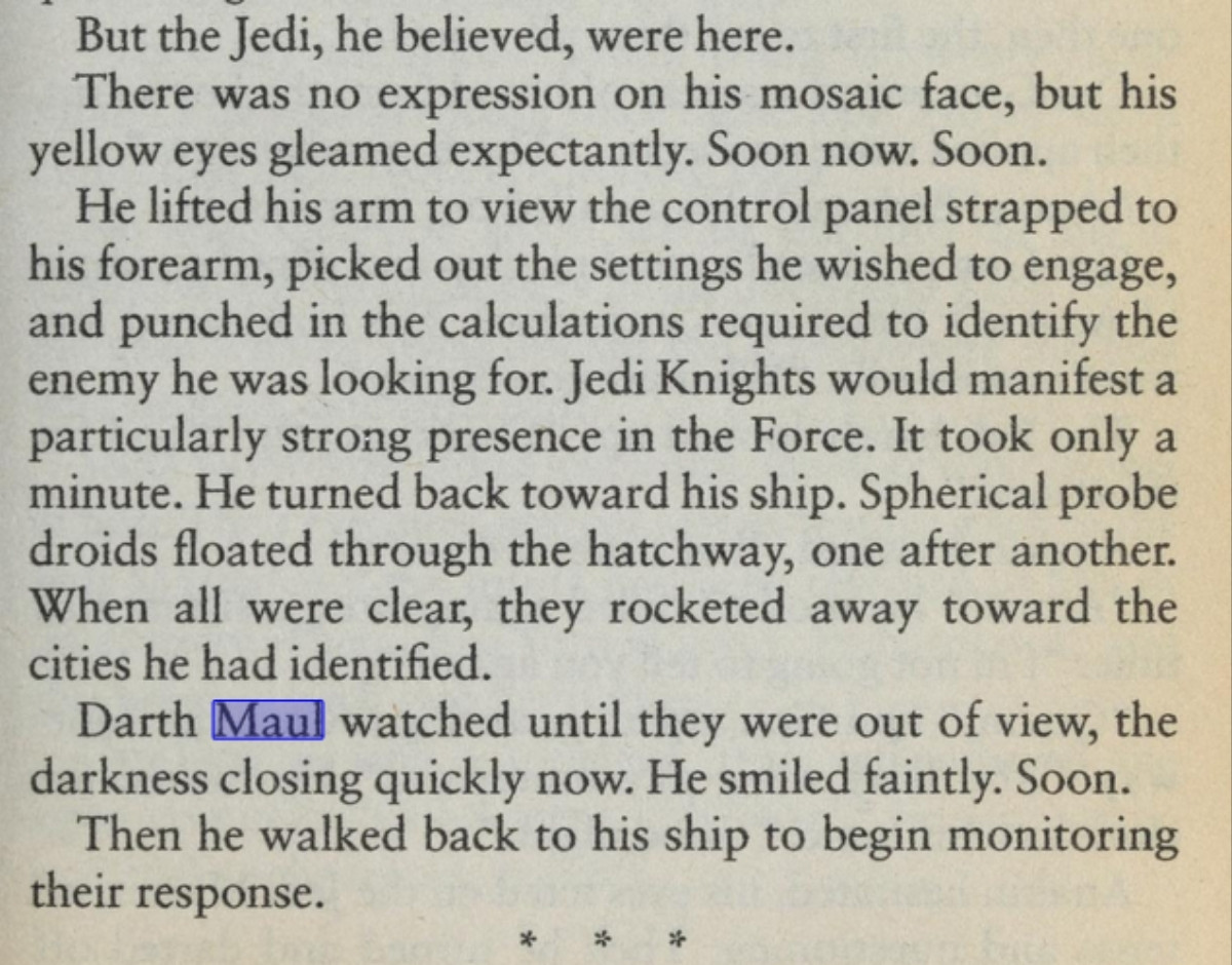 The Phantom Menace novel by Terry Brooks