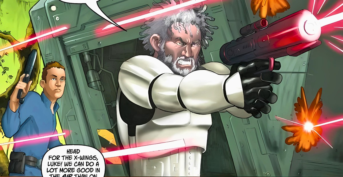 When Luke And Red Squadron Accidentally Found A Clone Trooper Who’d Been Abandoned On A Jungle World For Over 20 Years After The Clone Wars Had Ended