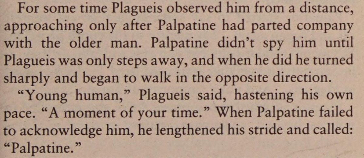 Darth Plagueis Novel p.141