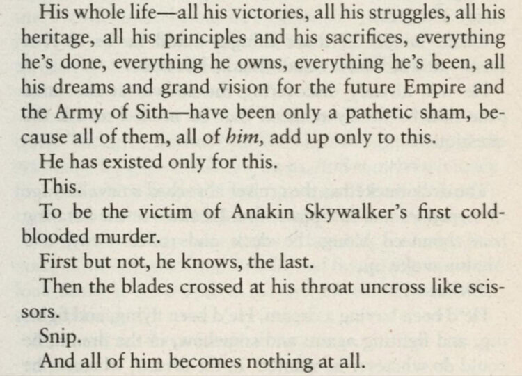 Revenge of the Sith by Matthew Stover 7