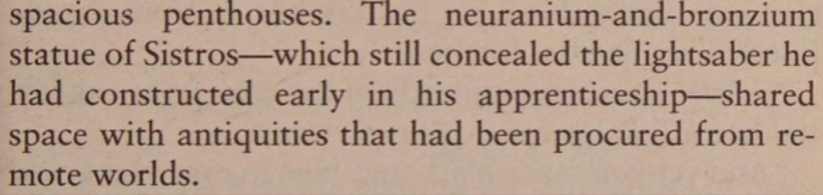 Darth Plagueis novel page 325