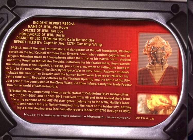 The Disgusting Lie Palpatine Told About Plo Koon After Order 66 May 4 