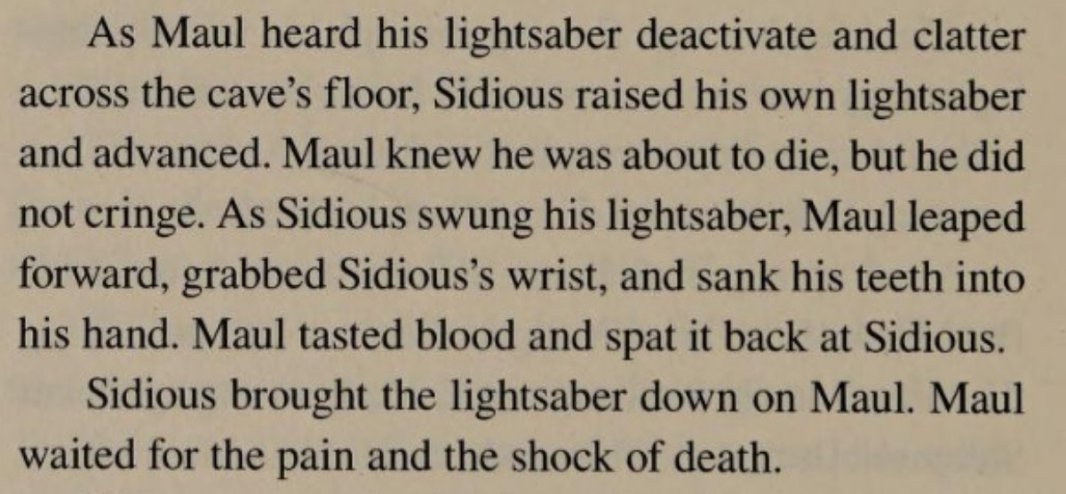 The Wrath of Darth Maul novel 3