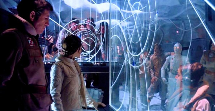 What Are the Transparent Boards With Glowing Lines?