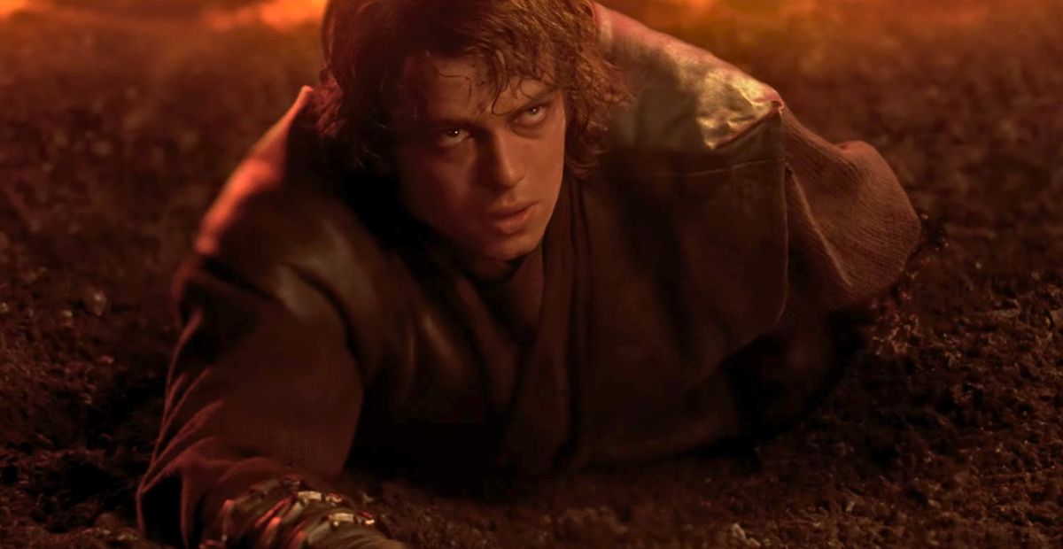 Why Anakin Tried to Reach His Lightsaber While Burning?