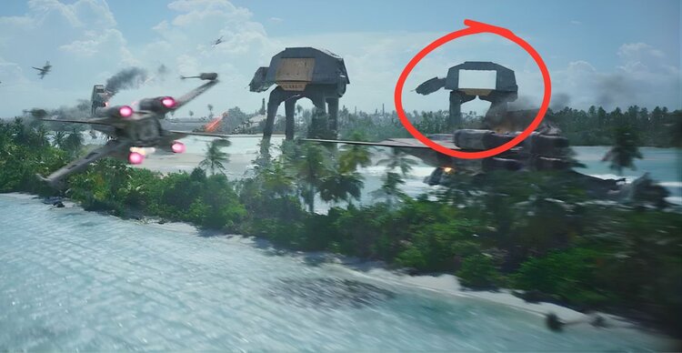 Why Does One At-At Have a Hole in It in &ldquo;Rogue One&rdquo;?