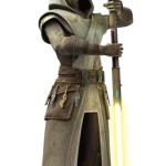 Jedi Temple Guard with yellow lightsaber pike