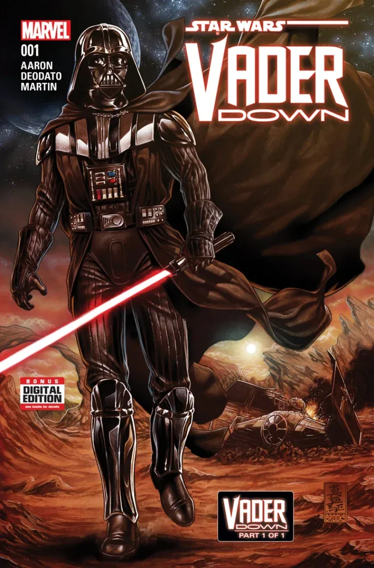 Vader Down 1 cover art showing Darth Vader