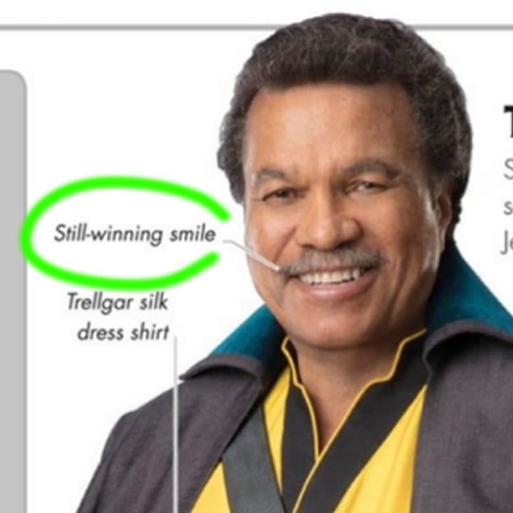 Lando Calrissian Visual Dictionary caption page
