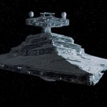 An Imperial Star Destroyer in space