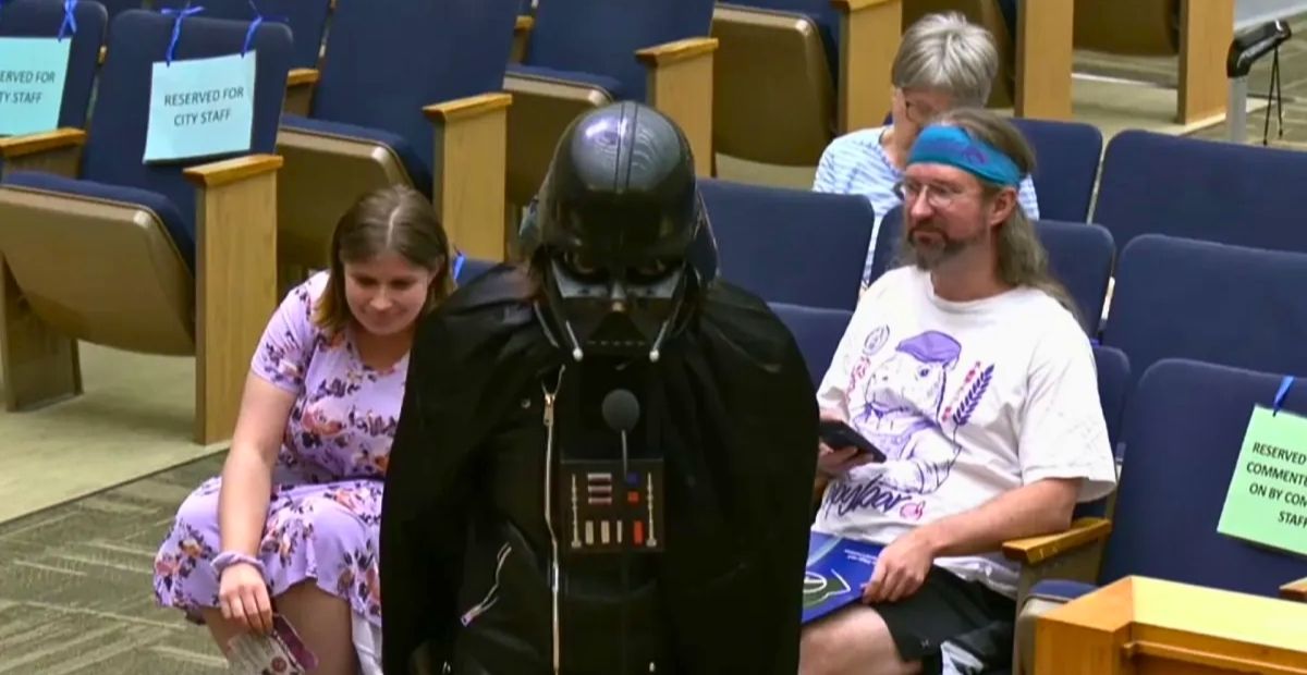 Darth Vader Walked Into City Hall and Turned a Camera Debate Into the Perfect Empire Joke