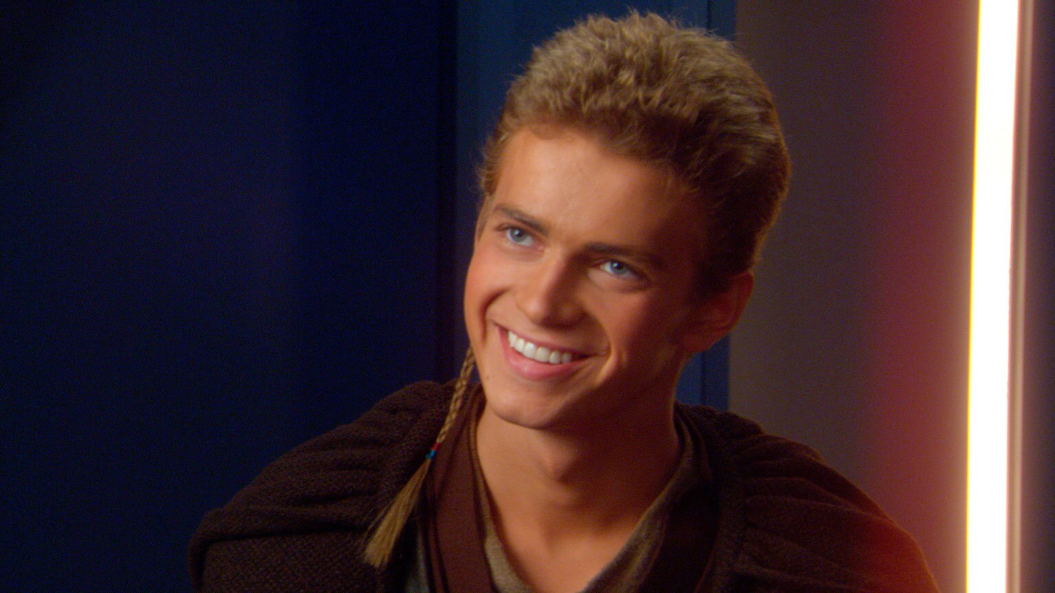 Hayden Christensen as the younger Anakin Skywalker in Attack of the Clones