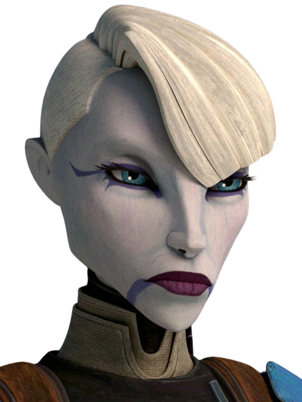 Asajj Ventress wielding her red lightsabers