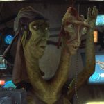 Fode and Beed announcing the Boonta Eve Podrace
