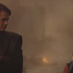Hayden Christensen as Clone Wars-era Anakin Skywalker with young Ahsoka Tano