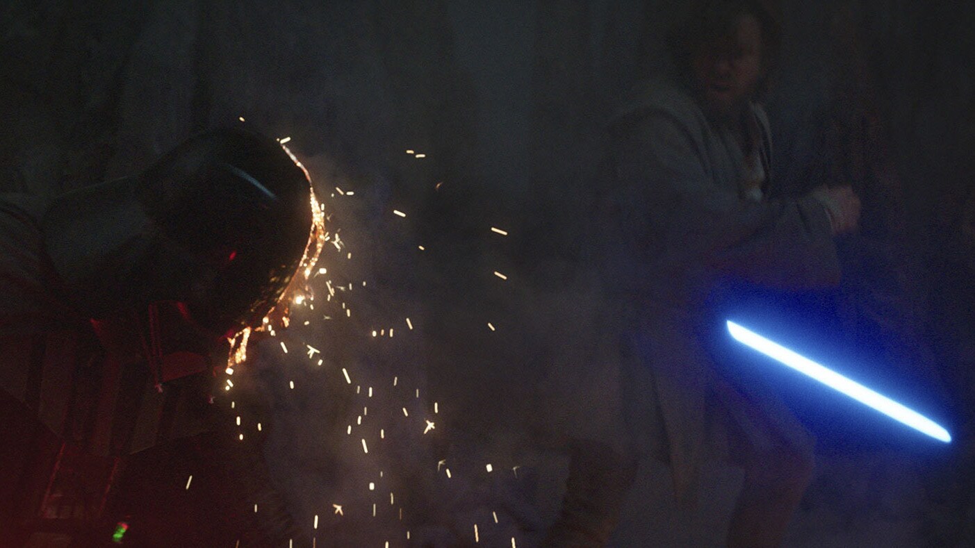 Ewan McGregor and the production team working on Obi-Wan Kenobi